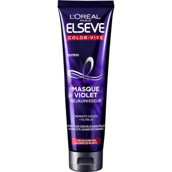 Masque capillaire violet color vive ELSEVE, pot de 150ml