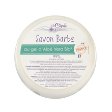 Savon à barbe au gel d'aloe vera bio LA CIGALE, 150g