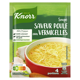 Soupe poule au vermicelle déshydratée KNORR, sachet de 63g