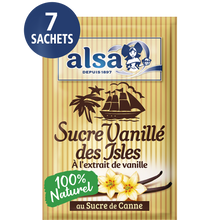 Sucre vanillé des Isles ALSA, 7 sachets soit 53g