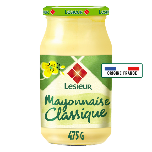 Mayonnaise classique aux oeufs plein air LESIEUR - Pot 475g