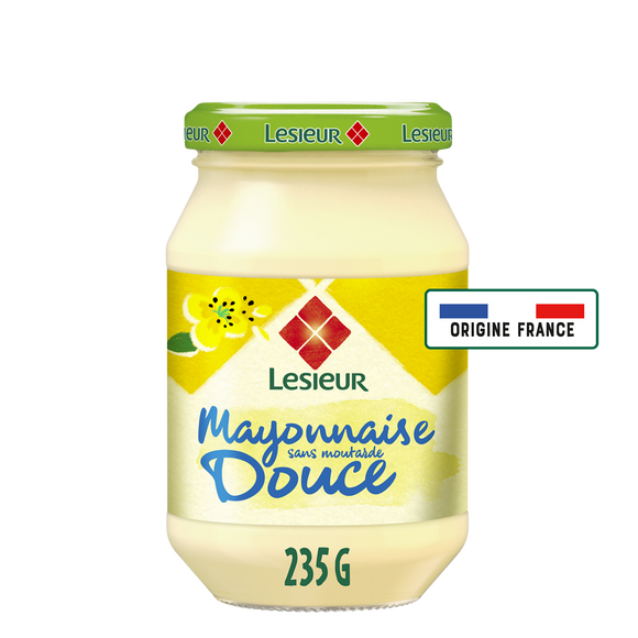 Mayonnaise fine et douce LESIEUR, pot de 235g