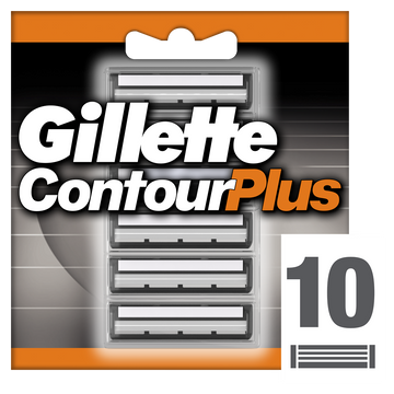 Lames pour rasoir masculin Contour Plus GILLETTE, x10