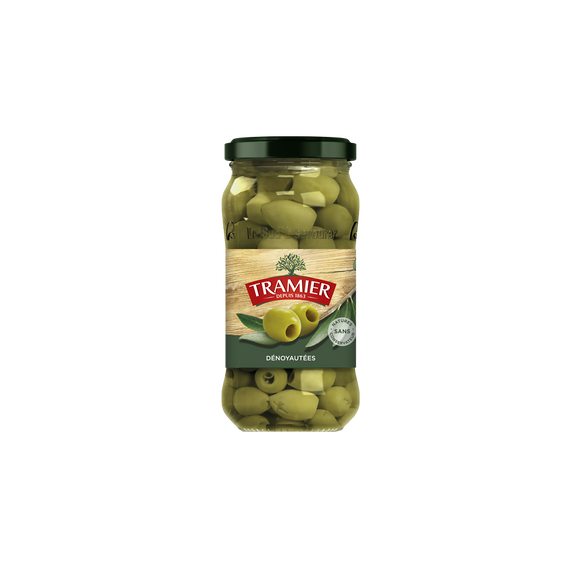 Olives Vertes Dénoyautées TRAMIER - bocal 160g