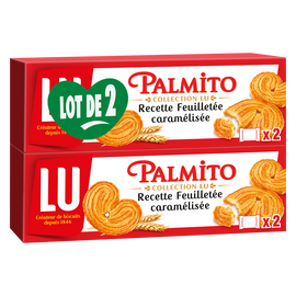 Biscuits feuilletés Palmito L'Original LU - Paquet de 2x100g