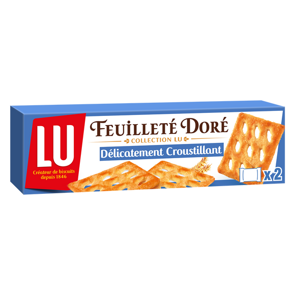 Biscuits feuilletés Doré LU, paquet de 125g