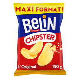 Biscuits apéritifs soufflés et salés Chipster BELIN - Paquet de 150g