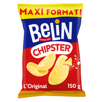 Biscuits apéritifs soufflés et salés Chipster BELIN - Paquet de 150g