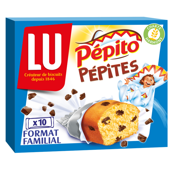 Gâteaux aux pépites de chocolat Pepito LU, paquet de 300g