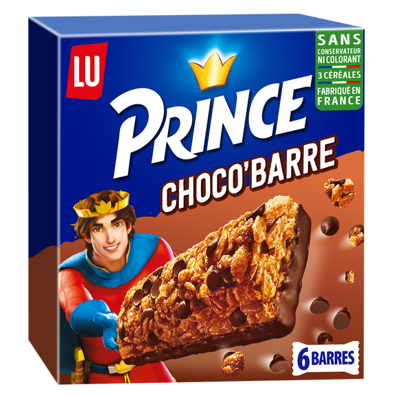 Biscuits Chocolat Barre Prince LU - Paquet de 125g
