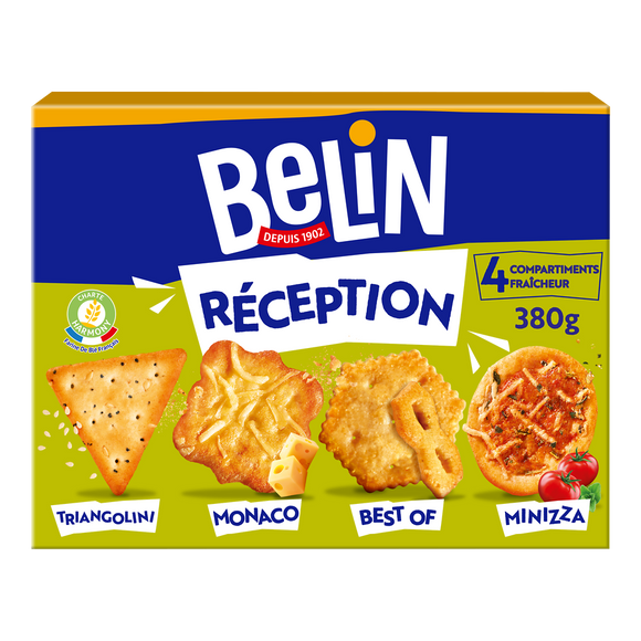 Biscuits apéritifs crackers réception BELIN - Paquet de 380g