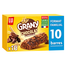 Barres de céréales au chocolat GRANY - Boite de 10 - 208g