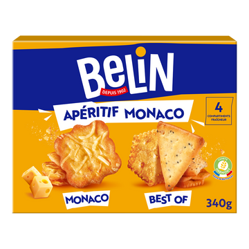 Biscuits apéritifs crackers Monaco BELIN - Paquet de 340g