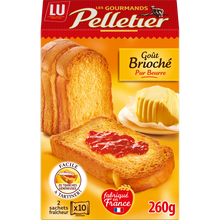 Biscottes les gourmands goût brioché, PELLETIER, 260g