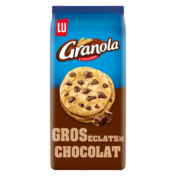 Cookies aux gros éclats de chocolat GRANOLA, paquet de 184g