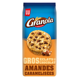 Cookies aux gros éclats chocolat et amandes caramélisées GRANOLA - Paquet de 184g