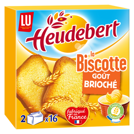 Biscottes Goût brioché HEUDEBERT - Paquet de 32 tranches - 290g