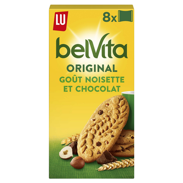 Biscuits chocolat et noisette BELVITA - Paquet de 400g
