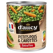 Petits pois extra fins et carottes Cultivé en France D'AUCY - 530g