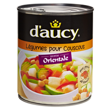 Légumes pour couscous Sans conservateur D'AUCY - Boîte de 800g
