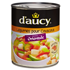Légumes pour couscous Sans conservateur D'AUCY - Boîte de 800g