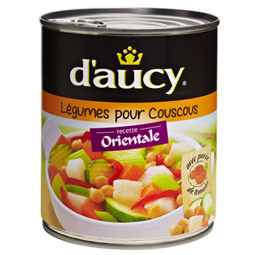 Légumes pour couscous Sans conservateur D'AUCY - Boîte de 800g
