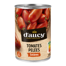 Tomates pelées chair ferme D'AUCY - Boîte de 235g net égoutté