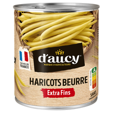 Haricots beurre extra fins Cultivé en France D'AUCY - 440g