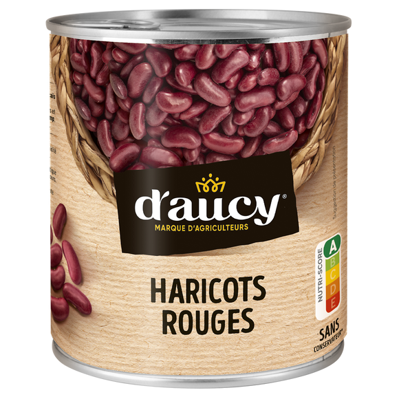 Haricots rouges D'AUCY - Boîte 500g