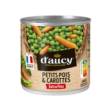 Petits pois et carottes extra-fins Cultivé en France D'AUCY - 265g
