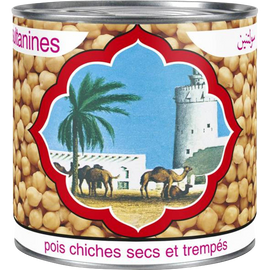 Pois chiches sultamines D'AUCY - Boîte de 265g net égoutté