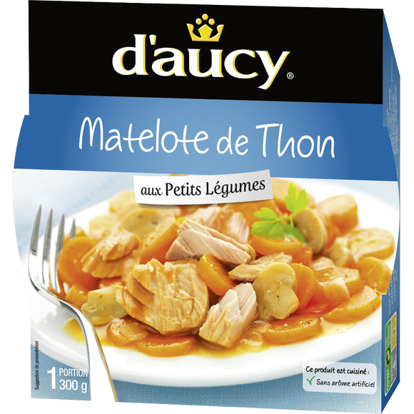 Matelote de thon aux petits légumes D'AUCY, 300g