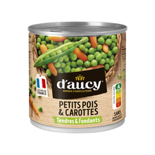 Petits pois et carottes extra tendres Cultivé en France D'AUCY - 265g