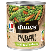 Petits pois et carottes extra tendres Cultivé en France D'AUCY - 530g