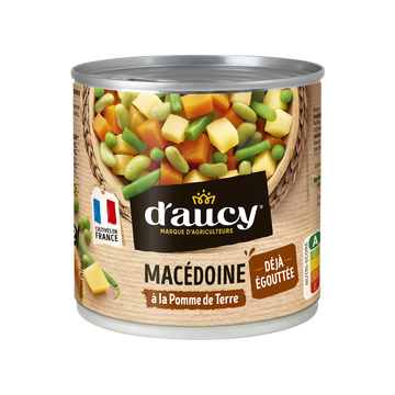 Macédoine égouttée D'AUCY - Boîte 265g