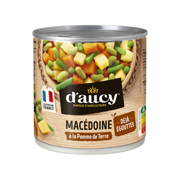 Macédoine égouttée D'AUCY - Boîte 265g