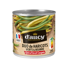 Duo haricots verts et haricots beurre Cultivé en France D'AUCY - 225g