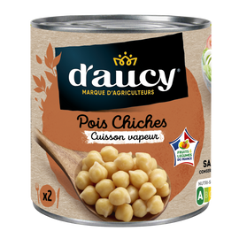 Pois chiches nature D'AUCY - Boîte 265g
