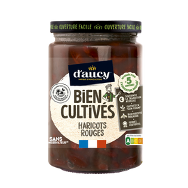 Haricots rouges D'AUCY - Bocal de 380g net égoutté
