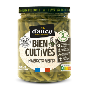 Haricots verts Cultivé en France D'AUCY - 290g