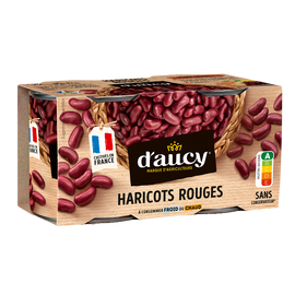 Haricots rouges D'AUCY boîte 2x125g 250g
