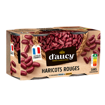 Haricots rouges D'AUCY boîte 2x125g 250g