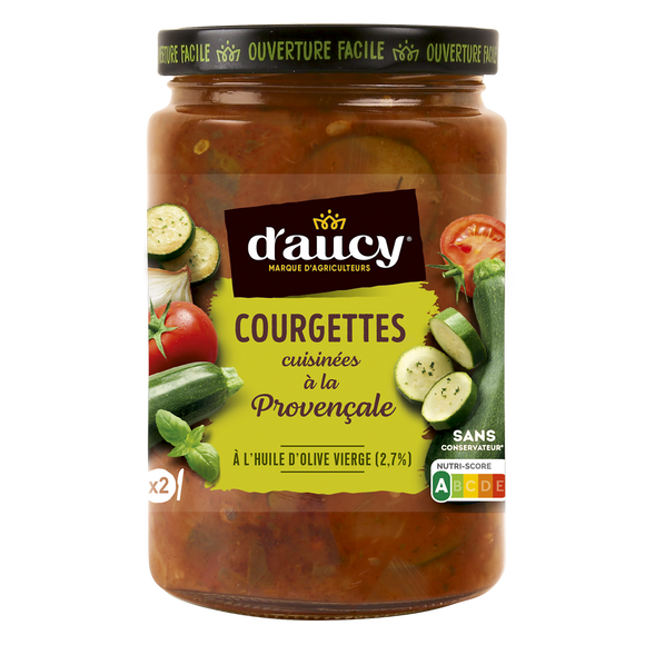 Courgettes cuisinées à la PRovençale D'AUCY 380g