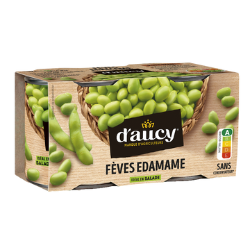 Fêves edamame D'AUCY - Boîte - 2x130g