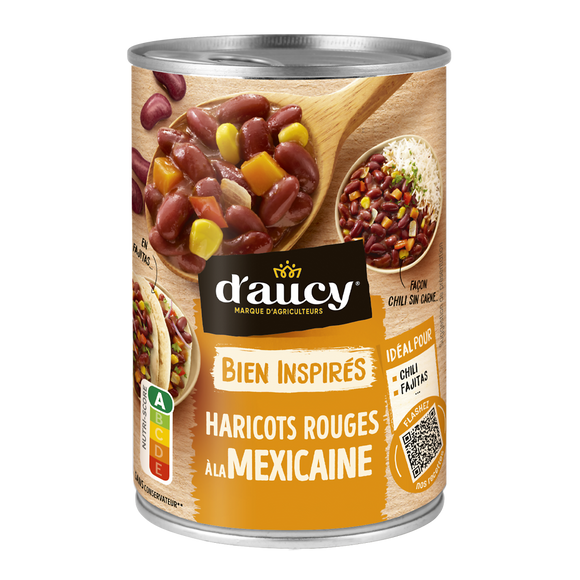 Haricots rouges à la mexicaine Bien inspirés D'AUCY 400g