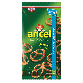 Biscuits apéritif bretzels d'Alsace maxi DR OETKER, sachet de 200g