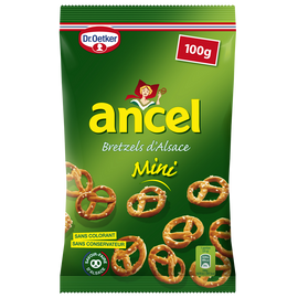 Biscuits apéritifs mini bretzels DR OETKER, sachet de 100g