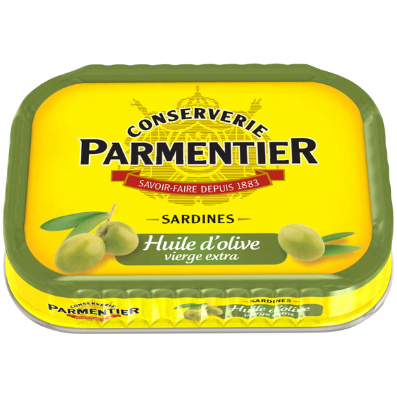 Sardines huile d'olive vierge extra PARMENTIER - 135g