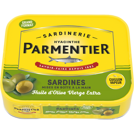 Sardines huile d'olive vierge extra PARMENTIER - 232g