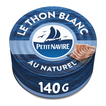Thon Blanc au Naturel PETIT NAVIRE - 140g poids net égoutté